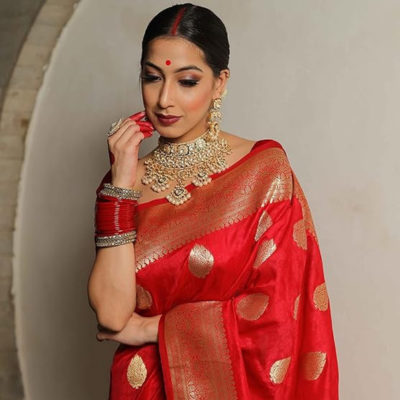 Karva Chauth Special Saree Red